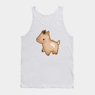 Fluffy Tan Goat Tank Top